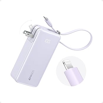 Amazon.com: Anker Nano 3-in-1 Power Bank, Foldable AC Plug